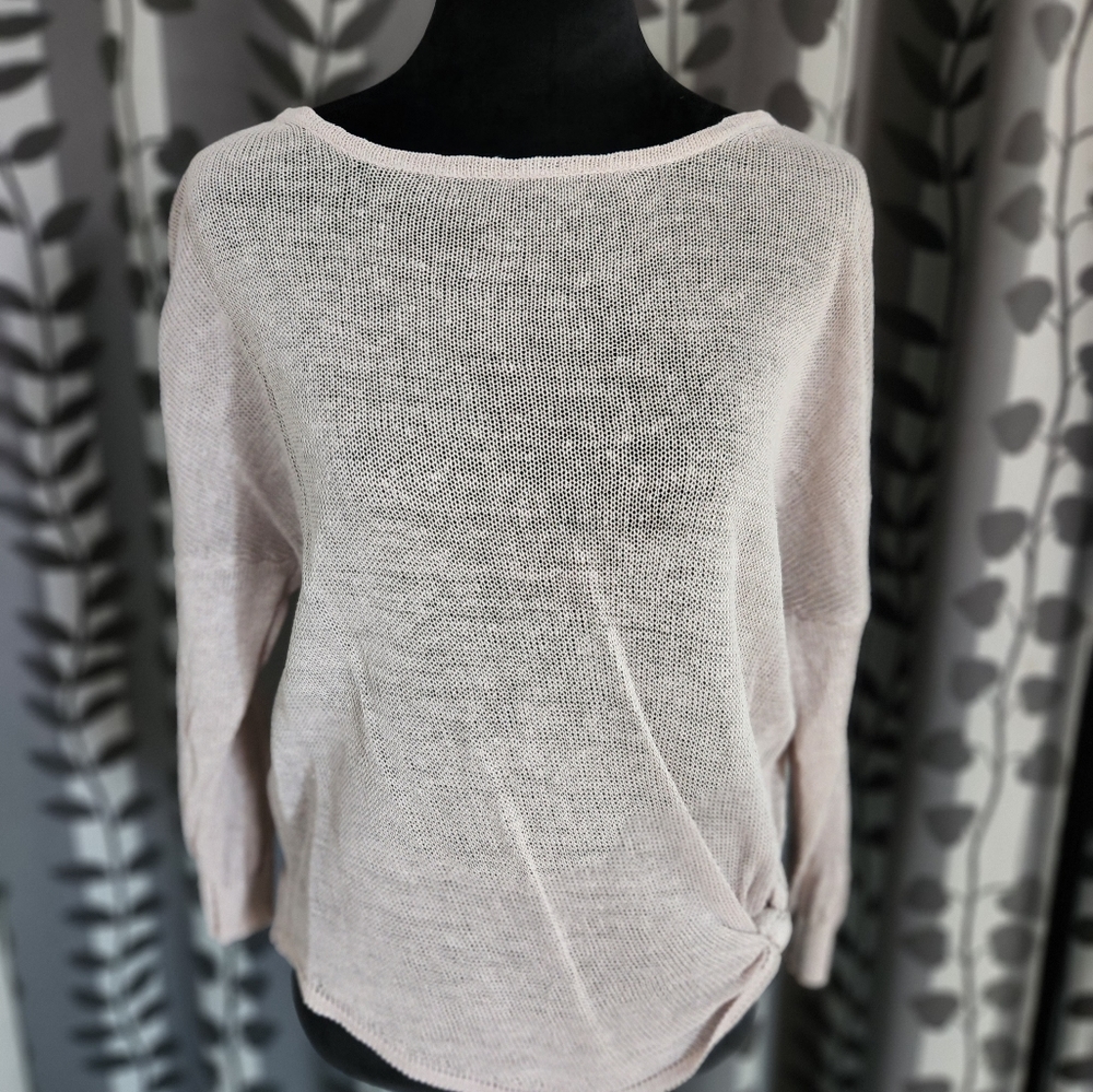 Side tie sweater